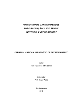 universidade candido mendes pós-graduação “lato sensu” instituto