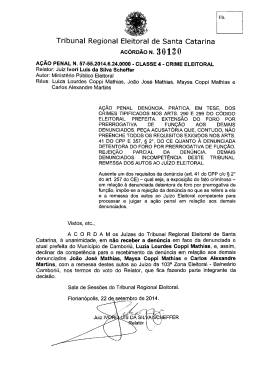 30130. - Tribunal Regional Eleitoral de Santa Catarina