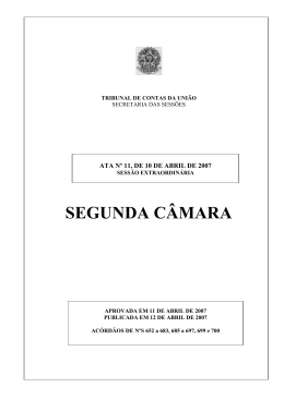 11 - Tribunal de Contas da Uni&atilde;o
