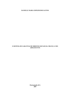 DANIELLE MARIA ESPEZIM DOS SANTOS O SISTEMA DE