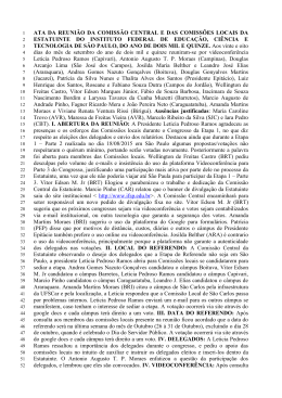 28 de setembro de 2015 - Estatuinte