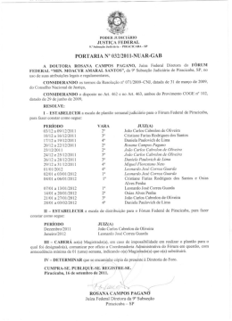 PORTARIA N" &Uacute;SZ&Iacute;Z&Uacute;I l-NUAR-GAB