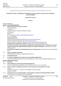 B-Bruxelas: Exames e qualificações de admissão ao ensino