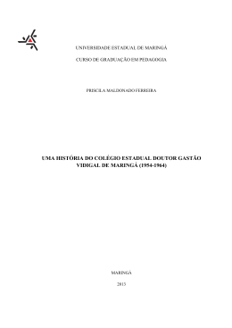 Hist&oacute;ria De Uma Institui&ccedil;&atilde;o P&uacute;blica