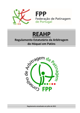 REAHP Regulamento Estatutário da Arbitragem do Hóquei em Patins