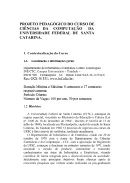 Projeto Pedagógico - Ciências da Computação