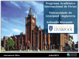 University of Liverpool - Universidade Anhembi Morumbi