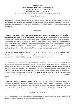 III Domingo da Quaresma - Arquidiocese de Bras&iacute;lia