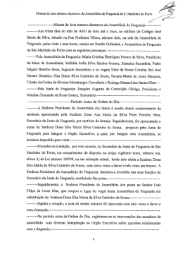 Minuta da acta n.º 19 - Junta de Freguesia de São Martinho do Porto