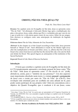 209 cristo, p&atilde;o da vida (jo 6,1-71)