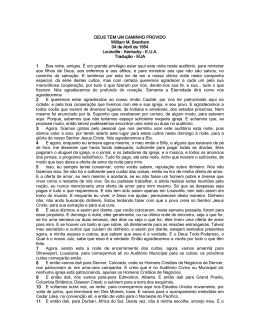 DEUS TEM UM CAMINHO PROVIDO William M