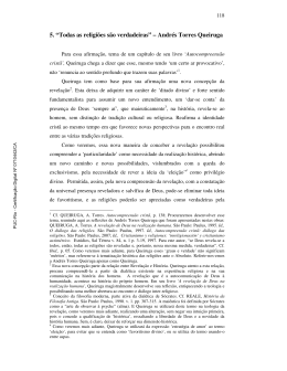 5. &ldquo;Todas as religi&otilde;es s&atilde;o verdadeiras&rdquo; &ndash; Andr&eacute;s Torres