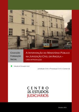 A interven&ccedil;&atilde;o do Minist&eacute;rio P&uacute;blico na Jurisdi&ccedil;&atilde;o C&iacute;vel em Angola