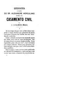 CASAMENTO CIVIL, - Faculdade de Direito da UNL