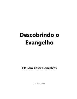Apostila - Descobrindo o Evangelho