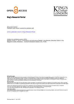 King`s Research Portal - King`s College London