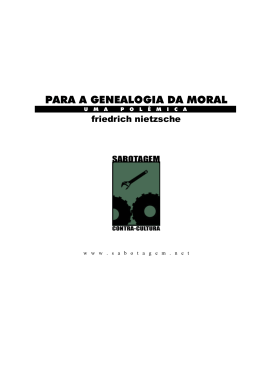 Genealogia da Moral - uma pol&ecirc;mica