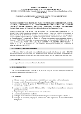 Acesse aqui Edital 03/2015