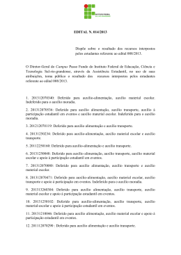 Edital - Campus Passo Fundo