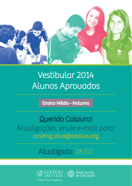 Vestibular 2014 Alunos Aprovados