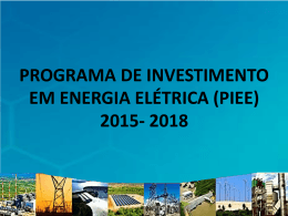 Programa de Investimento em Energia El&eacute;trica