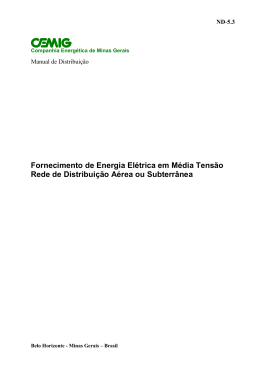 Fornecimento de Energia El&eacute;trica em M&eacute;dia