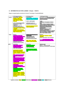 64 - INFORMATIVO DA FATEC-JUNDIA&Iacute; &ndash; Dire&ccedil;&atilde;o &ndash; 15