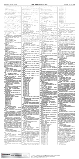 quarta-feira, 17 de julho de 2013 Di&aacute;rio Oficial Poder