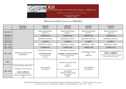 Programação - Faculdade de Filosofia, Letras e Ciências Humanas