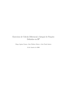 Exerc&iacute;cios de C&aacute;lculo Diferencial e Integral de Fun&ccedil;&otilde;es definidas