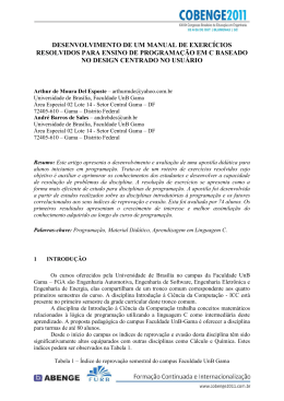 desenvolvimento de um manual de exerc&iacute;cios resolvidos