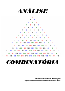 ANÁLISE COMBINATÓRIA - pessoal.utfpr.edu.br