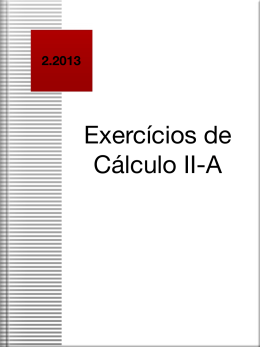 Exercícios resolvidos Cálculo IIA