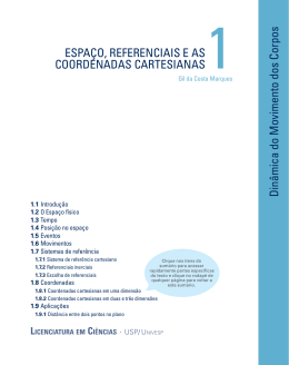 Espa&ccedil;o, Referenciais e as Coordenadas Cartesianas