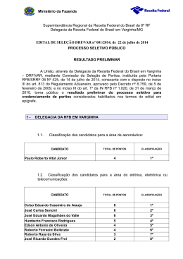 Resultado preliminar