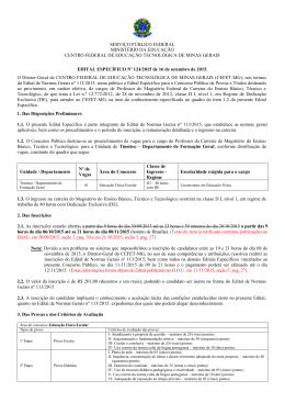 SERVIÇO PÚBLICO FEDERAL MINISTÉRIO DA - cefet-mg