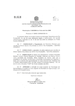 Servi&ccedil;o P&uacute;blico Federal Minist&eacute;rio da Educa&ccedil;&auml;o _