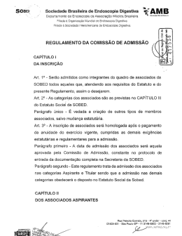 SDI-Hist Sociedade Brasileira de Endoscopia Digestiva