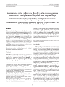 Comparação entre endoscopia digestiva alta, esofagograma e