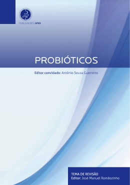 Probióticos - Sociedade Portuguesa de Endoscopia Digestiva