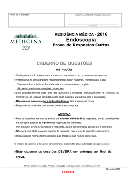 Especialidade de Endoscopia