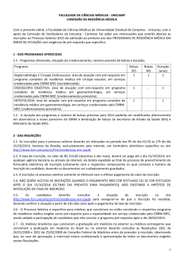 EDITAL &Aacute;rea de Atua&ccedil;&atilde;o em Angiorradiologia e Cirurgia