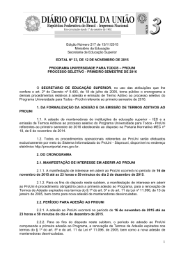 Edição Número 217 de 13/11/2015 Ministério da