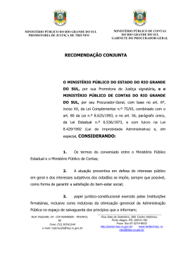 PROMOTORIA DE JUSTIÇA DE DEFESA DO PATRIMÔNIO PÚBLICO