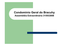 Apresentação em Slides - Condomínio Geral do Bracuhy