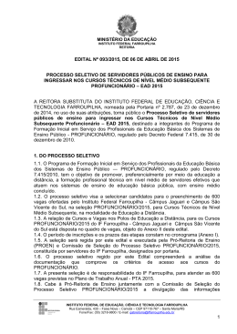 Processo Seletivo de Servidores P&uacute;blicos de