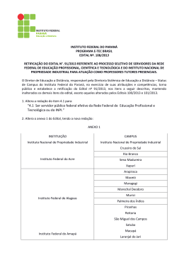 &ldquo;4.1 Ser servidor p&uacute;blico federal efetivo da Rede Federal de