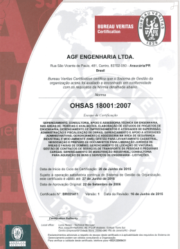 AGF ENGENHARIA LTDA.