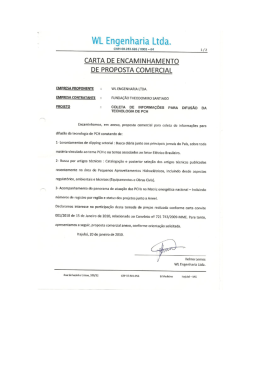Proposta WL Engenharia Ltda - Fundação Theodomiro Santiago