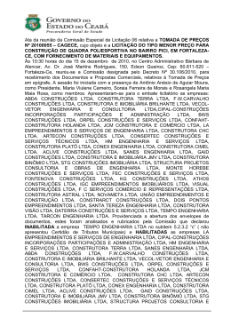 ATA da reuni&atilde;o da Comiss&atilde;o de Licita&ccedil;&atilde;o do DERT